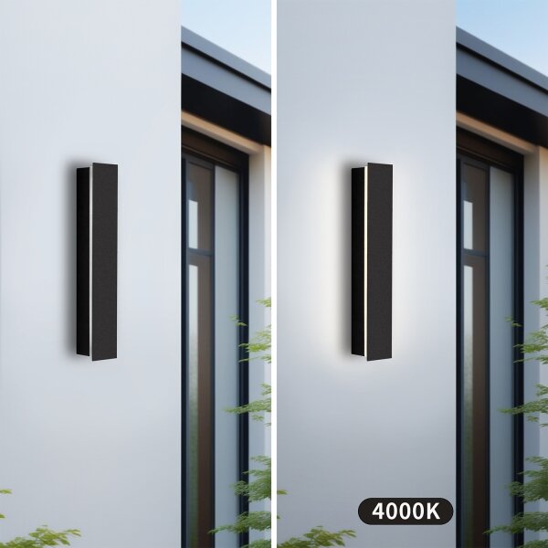 Brilagi - LED външно стенно осветително тяло LINEAR LED/8W/230V 4000K IP65 черно