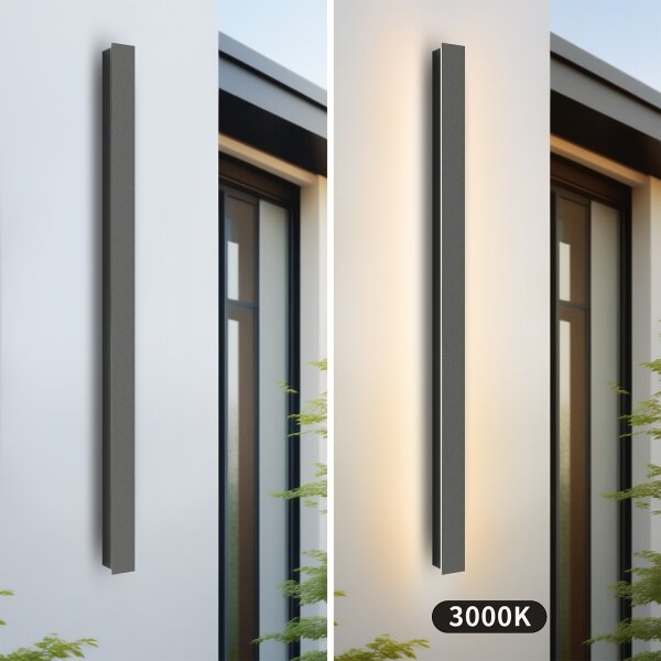 BRILAGI - LED външно стенно осветително тяло LINEAR LED/22W/230V 3000K IP65 антрацит