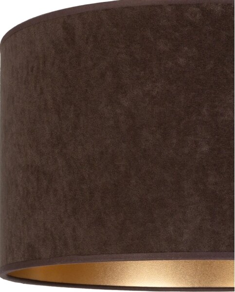 Brilagi - Подвесен полилей на кабел VELVET, 1xE27/60W/230V, диаметър 40 см, кафяв/златист