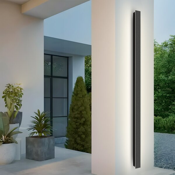 Brilagi - LINEAR LED външно стенно осветително тяло 32W/230V 3000K IP65 черно