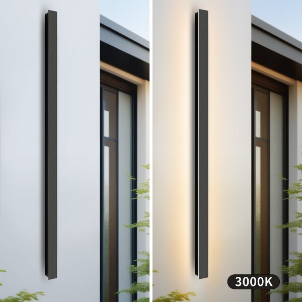 Brilagi - LINEAR LED външно стенно осветително тяло 32W/230V 3000K IP65 черно