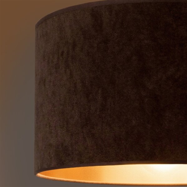 Brilagi - Подвесен полилей на кабел VELVET, 1xE27/60W/230V, диаметър 40 см, кафяв/златист