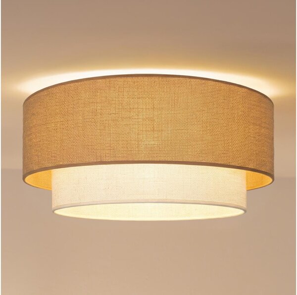 Brilagi - LED таванно осветително тяло BOHO ECO 1xE27/10W/230V Ø 40 см бежово/кремаво