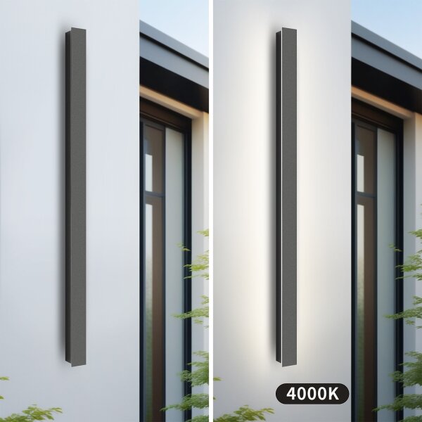 Brilagi - LED външен стенен осветител LINEAR LED/22W/230V 4000K IP65 антрацит