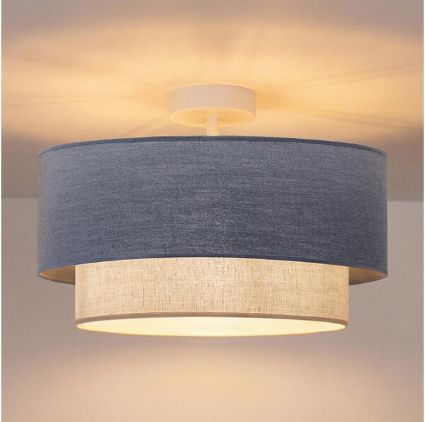 Brilagi - LED полилей за повърхностен монтаж BOHO ECO 1xE27/10W/230V Ø 40 см син/кремав