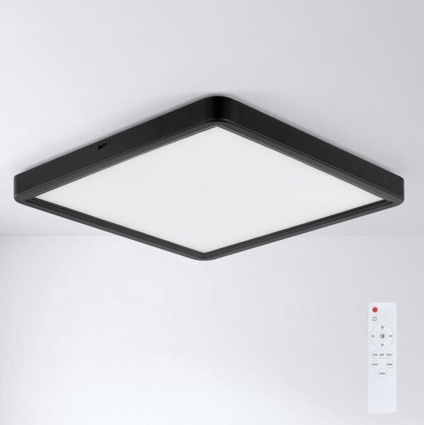 Brilagi - LED димируемо таванно осветително тяло ESTELA SQUARE LED/36W/230V 31x31 cm черно + дистанционно управление