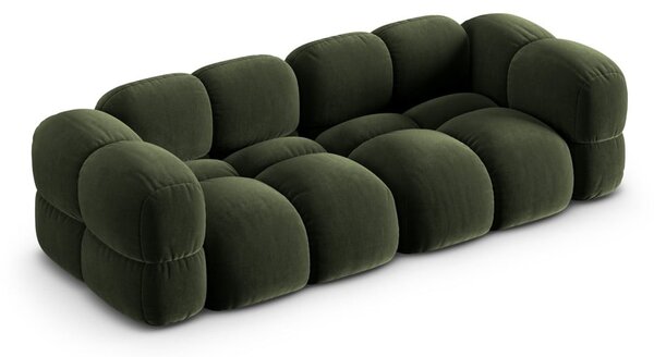 Зелен кадифен диван 250 cm Loretto – Cosmopolitan Design