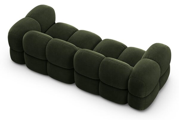 Зелен кадифен диван 250 cm Loretto – Cosmopolitan Design