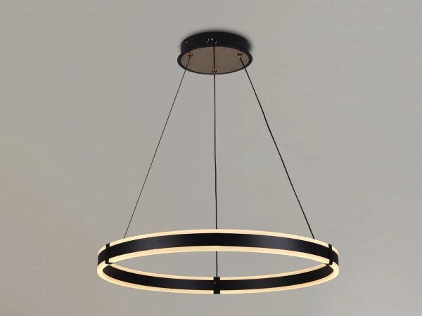 Brilagi-LED Димируем полилей на кабел CIRCLE LED/85W/230V 3000-6500K черен + дистанционно управление