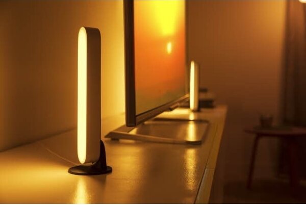 Philips - Комплект 2x LED RGB настолна лампа Hue AMBIANCE LED/6W/230V бяла