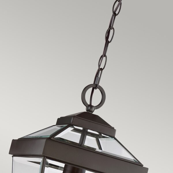 Quoizel QZ-RAVINE8-M - Екстериорен пендел RAVINE 1xE27/60W/230V IP23 кафяв