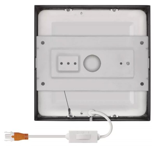 LED Плафон LED/12,5W/230V 3000/3500/4000K 17x17 см черен