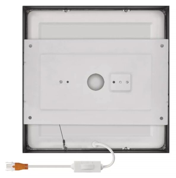 LED Плафон LED/21W/230V 3000/3500/4000K 22,5x22,5 см черен