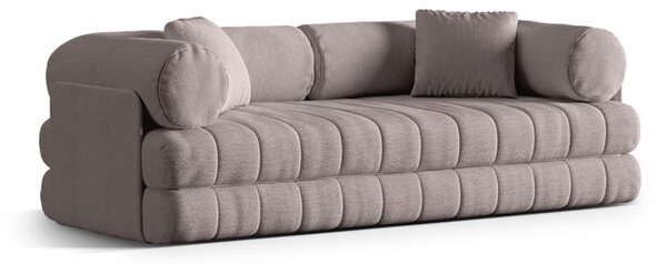 Сиво-бежов сгъваем диван от прежда с примки от букле 206 cm Kemi – Cosmopolitan Design