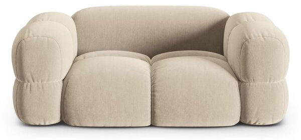 Бежов кадифен диван 180 cm Loretto – Cosmopolitan Design
