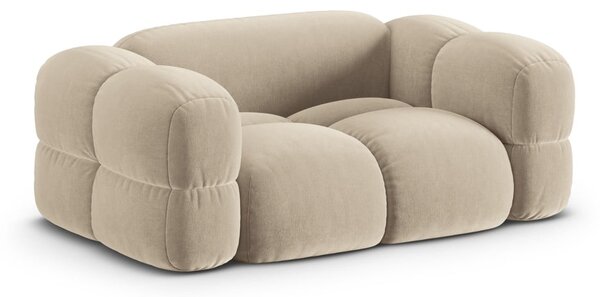Бежов кадифен диван 180 cm Loretto – Cosmopolitan Design