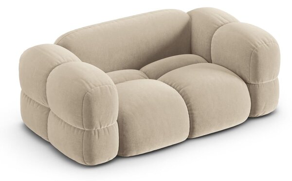 Бежов кадифен диван 180 cm Loretto – Cosmopolitan Design