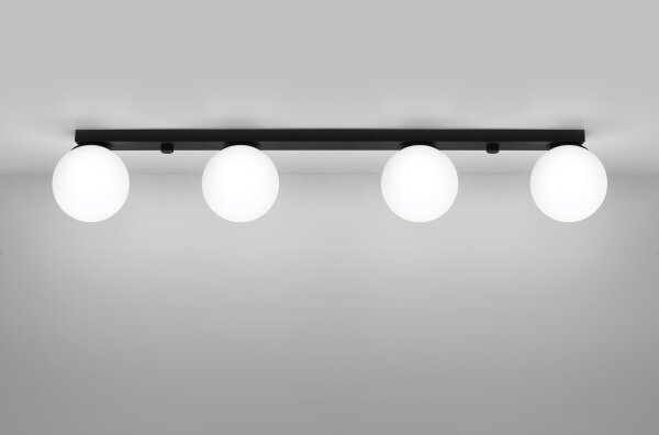 Sollux SL.1154 - Плафониера YOLI 4xG9/12W/230V черен