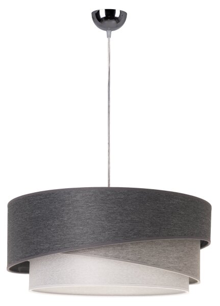 Duolla - Пендел KOBO 1xE27/15W/230V Ø 45 см антрацит/сив/бял