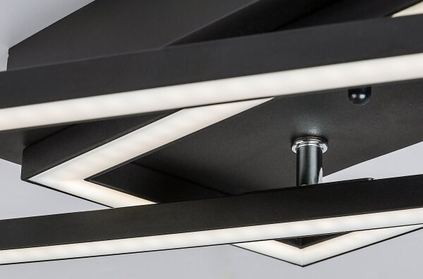 Rabalux 71004 - Димируемо LED таванно осветително тяло NEFERTUM LED/38W/230V + дистанционно управление