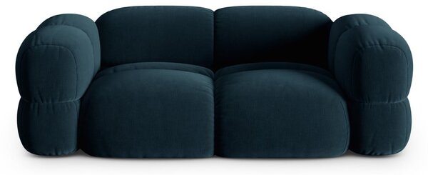 Тъмносин кадифен диван 210 cm Loretto – Cosmopolitan Design