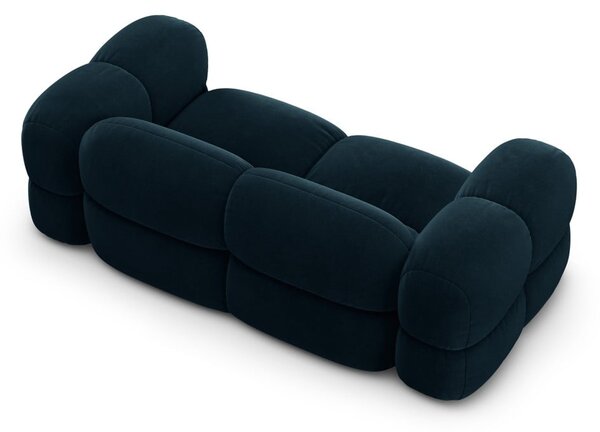 Тъмносин кадифен диван 210 cm Loretto – Cosmopolitan Design