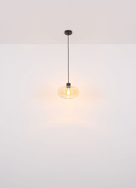 Globo 15566HA - Пендел GIUSEPPE 1xE27/40W/230V Ø 28 см прозрачен