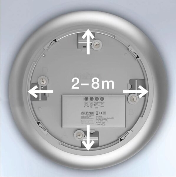 Steinel 035440 - LED Екстериорна лампа със сензор QUATTRO LED/10W/230V IP54