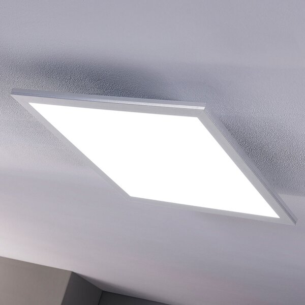 Lindby LED панел Livel, комплект от 2, CCT, 40 cm x cm, дистанционно, Затъмняване, Металик, Кухня, Пластмаса, Модерен