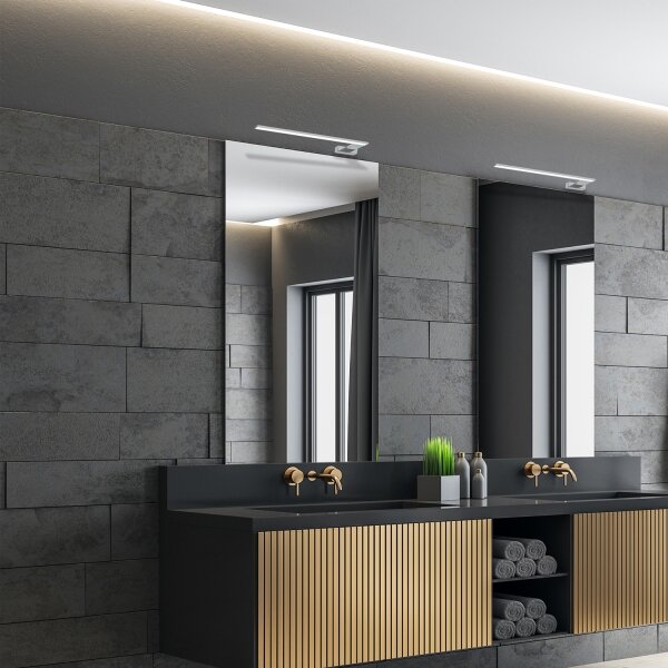 LED стенно осветително тяло за баня SHINE LED/11W/230V 45 cm IP44 лъскав хром
