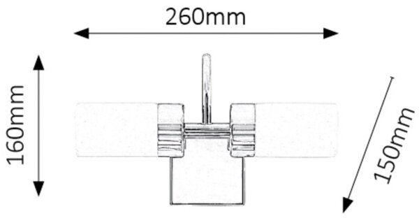 Rabalux 5714 - LED Аплик за баня BETTY 2xLED/4W/230V лъскав хром