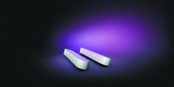 Philips - Комплект 2x LED RGB настолна лампа Hue AMBIANCE LED/6W/230V бяла