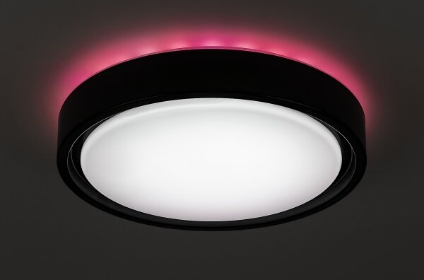 Rabalux - LED RGB димируемо таванно осветително тяло със сензор LED/28W/230V + дистанционно