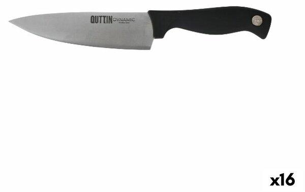 Кухненски Нож Quttin Dynamic Черен Сребрист 16 cm (16 броя)