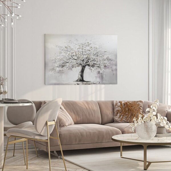 Картина с ръчно изрисувани елементи 70x100 cm White Tree – Styler