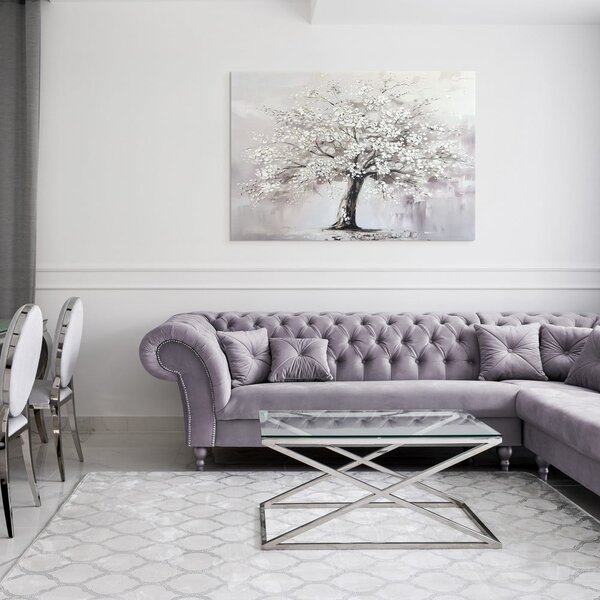 Картина с ръчно изрисувани елементи 70x100 cm White Tree – Styler