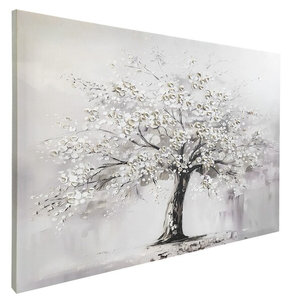 Картина с ръчно изрисувани елементи 70x100 cm White Tree – Styler