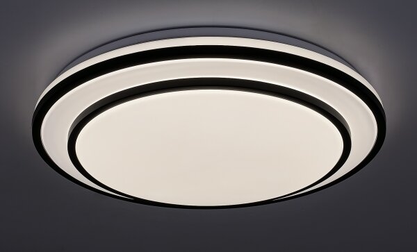 Rabalux 2130 - LED димируемо таванно осветително тяло LUPITA LED/40W/230V черно + дистанционно управление
