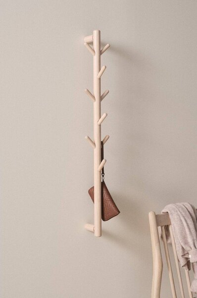 Стенна закачалка от масивен бор в светло естествен цвят 21 cm Eddison – Jotex