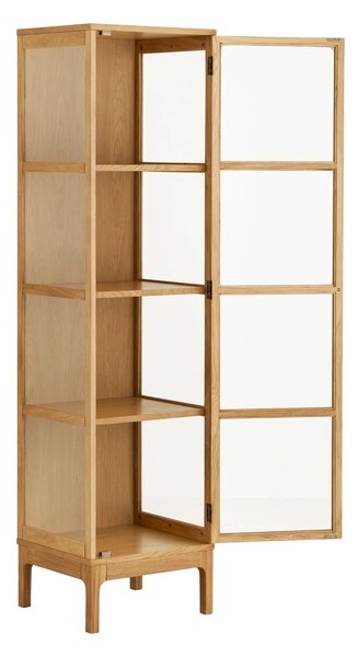 Висока витрина „Cabinet“, в естествен цвят, 40x47x180 см