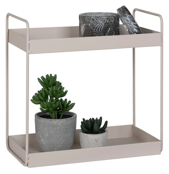 Raft dublu de sine statator Rabo, Nisip , 15x30x31 cm