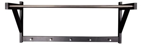 Raft suspendat pentru hol Padova, Negru , 78x32x34 cm