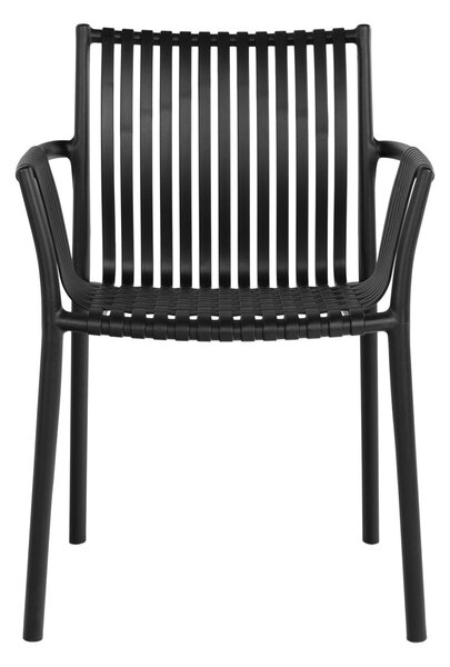 Scaun gradina Tulsa, Negru, 59.5x56.5x82.5 cm