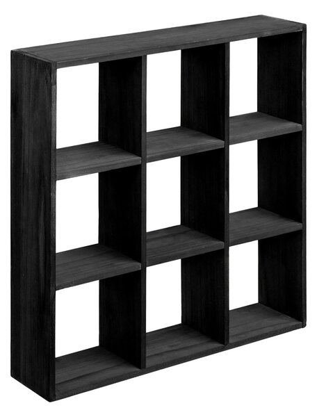 Raft de perete, Negru, 10x46x46 cm
