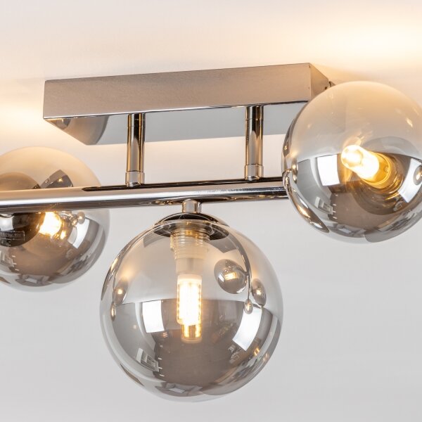 Brilagi - LED повърхностно монтиран полилей MILLA 7xG9/3W/230V черен хром/опушен