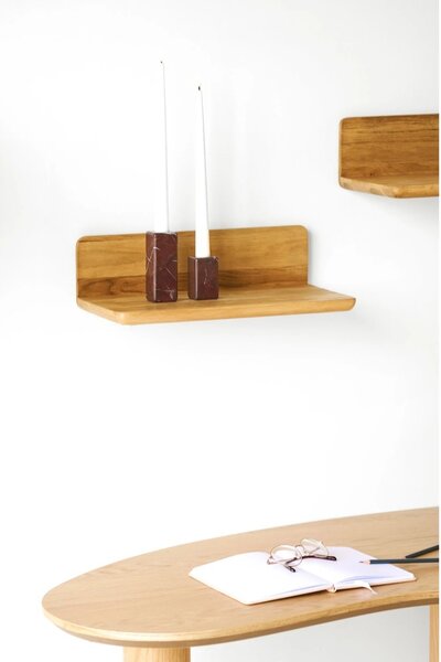 Raft de perete Salina, Nuc, 22x40x12 cm