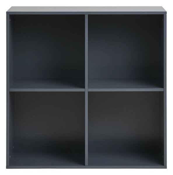 Raft de perete Horne, Gri inchis, 30x69x69 cm