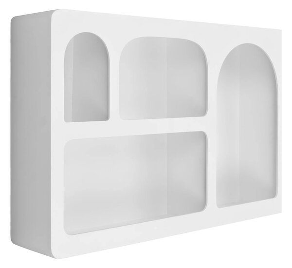 Raft de perete Bryne, Alb, 13x60x40 cm