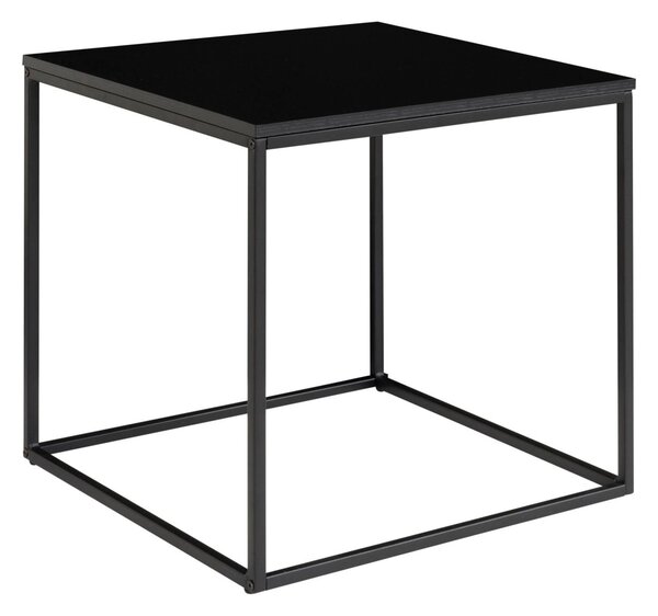 Masuta laterala Vita, Negru, 45x45x45 cm