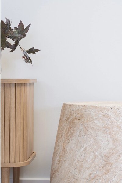 Masuta laterala Bonn, Natural, 47.5x47.5x41 cm